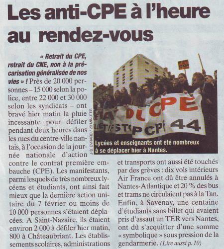 8 MAR NANT # Les anti-CPE à l'heure au rendez-vous